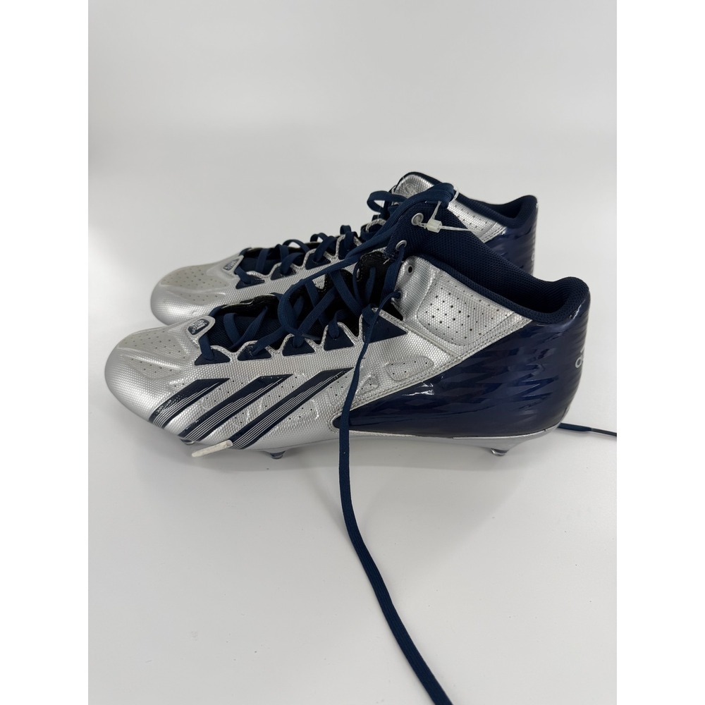 Mens Adidas FilthyQuick Mid Football Cleats Blue Silver G67083 Size 16 New